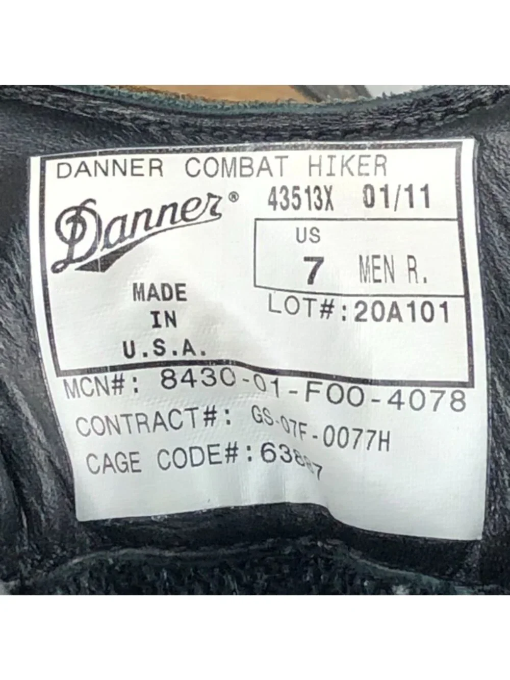 Danner Men's Size 7 Combat Hiker Brown Leather Military Lace-Up Boots Portland